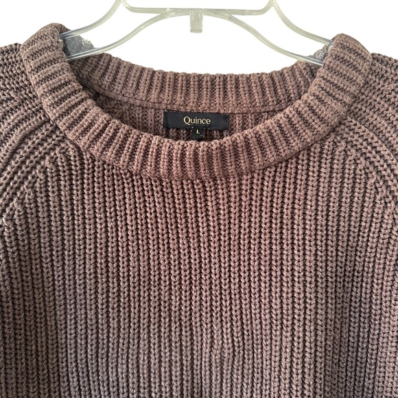Women's Brown Ribbed Sweater - Picture 3 of 6